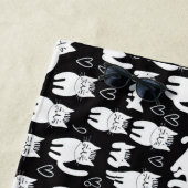 猫ネコ子猫シームレスパターン ビーチタオル (インサイチュ)