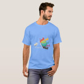 猫ネコ猫ネコ子猫猫カラフル虹 Tシャツ (正面フル)