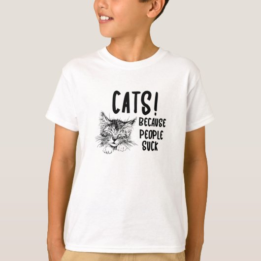 猫ネコ猫ペット子猫猫好きかわいいおもしろいプレゼントアイディア Tシャツ (正面)