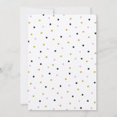 猫ネコ誕生日右ミュー私を引っ張って 招待状 (裏面)