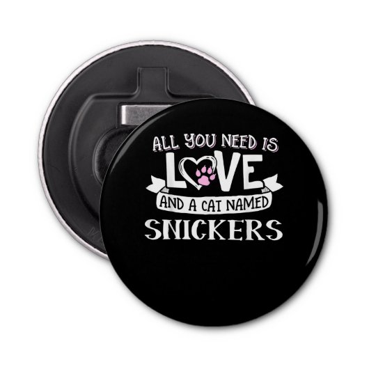 猫ネーム愛好家 |必要なのは愛だけ 栓抜き (正面)