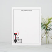 猫ノート文房具 レターヘッド (スタンド正面)