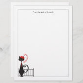 猫ノート文房具 レターヘッド (正面/裏面)