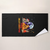 猫ハッピーハロサンクスマスハロウィンサンクスギビングC バスタオル (バスタオル)