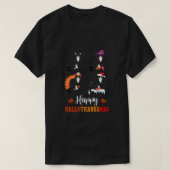 猫ハッピーハローウィン感謝祭クリスマスハロース Tシャツ (デザイン正面)