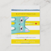 猫ハッピーバースデーカードパーティー 名刺 (裏面)