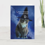 猫ハロウィンの孫娘すごいかわいい カード (正面)