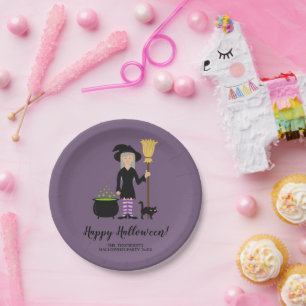 猫ハロウィンカスタムイベント文字 ペーパープレート