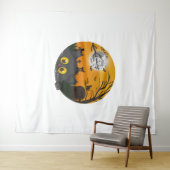 猫ハロウィンキットンハロウィーンの衣装 タペストリー (インサイチュ(横))