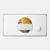 猫ハロウィンキットンハロウィーンの衣装 デスクマット (キーボード&マウス)