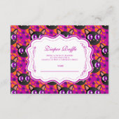 猫ハロウィンサイケデリックおむつラッフル エンクロージャーカード (正面)