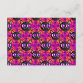 猫ハロウィンサイケデリックおむつラッフル エンクロージャーカード (裏面)