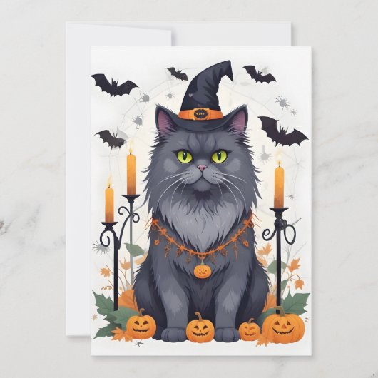 猫ハロウィーンかわいいかわいおもしろいい動物漫画 セーブザデート (正面)