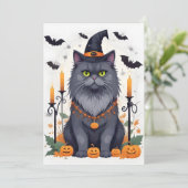 猫ハロウィーンかわいいかわいおもしろいい動物漫画 セーブザデート (スタンド正面)
