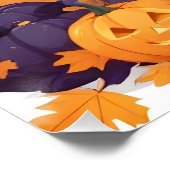 猫ハロウィーンかわいいかわいおもしろいい動物漫画 ポスター (コーナー)