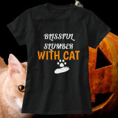 猫ハロウィーンの幸せな眠パーソナライズされたり Tシャツ