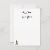 猫ハロウィーン怖いカボチャの漫画 カード (裏面)