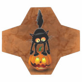 猫ハロウィーン怖いカボチャの漫画 サッカーボール (フラット)