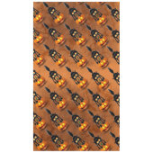 猫ハロウィーン怖いカボチャの漫画 テーブルクロス (正面)