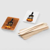 猫ハロウィーン怖いカボチャの漫画 ハンドファン (組立なし)