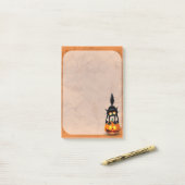 猫ハロウィーン怖いカボチャの漫画 ポストイット (デスク上)