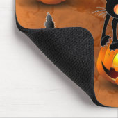 猫ハロウィーン怖いカボチャの漫画 マウスパッド (コーナー)