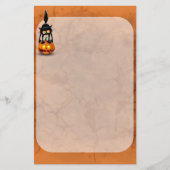 猫ハロウィーン怖いカボチャの漫画 便箋 (正面)