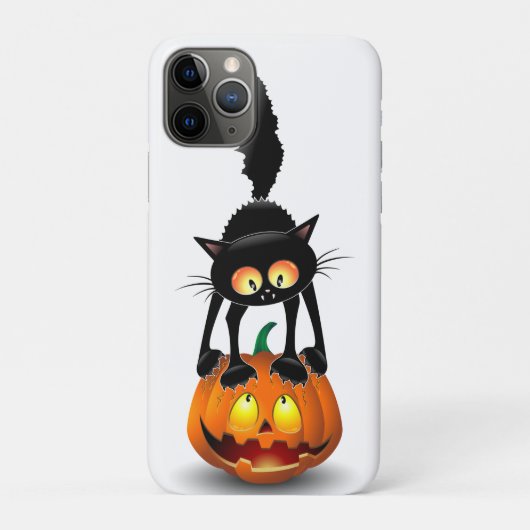 猫ハロウィーン怖いカボチャの漫画 Case-Mate iPhoneケース (裏)