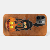 猫ハロウィーン怖いカボチャの漫画 Case-Mate iPhoneケース (裏面(横))