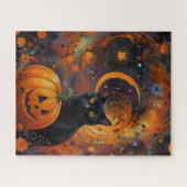 猫ハロウィーン ジグソーパズル (横)