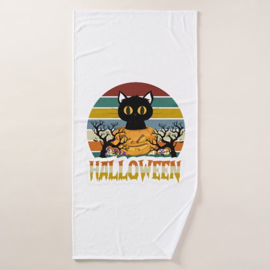 猫ハロウィーン バスタオル (バスタオル)