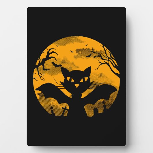 猫ハロウィーン フォトプラーク (正面)