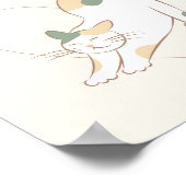 猫ハートポスター ポスター (角)