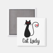 猫ハート磁石 マグネット (正面/裏面)