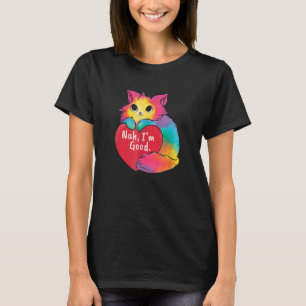 猫ハートNAH Good Valentines Day 独身の Aware Tシャツ