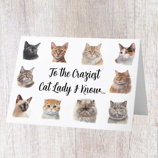 猫バカお誕生日おめでとうカード カード