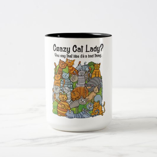 猫バカマグカップ 2トーン ツートーンマグカップ (中央)