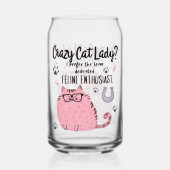 猫バカ女子? おもしろ猫グッズ ガラス缶 (裏面)