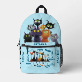 猫バカ専用カスタム プリントバックパック