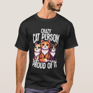 猫バカ自慢の可愛い猫好き Tシャツ