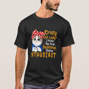 猫バカ、猫に夢中なだけです Tシャツ