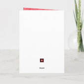 猫バラの母の日の写真 カード (裏面)