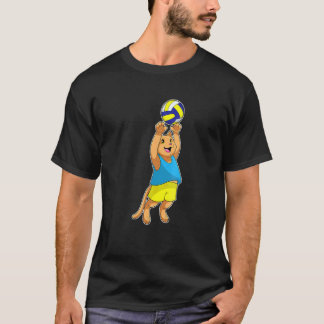 猫バレーボールスポーツ Tシャツ