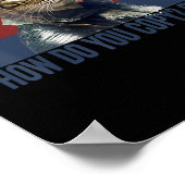 猫パイロットマイク・エコー・オスカー・ウィスキーの衣装ギフト ポスター (角)