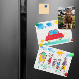 猫パイロット写真&飛行機おもしろい航空ギフト マグネット