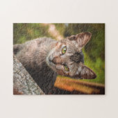 猫パズル猫写真動物写真猫 ジグソーパズル (横)