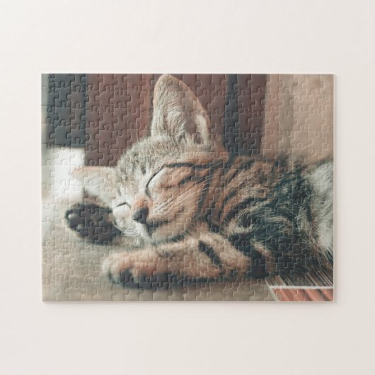 猫パズル猫写真動物写真猫 ジグソーパズル (横)