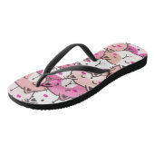 猫パタおもしろいンカラフルペット ビーチサンダル (アングル)