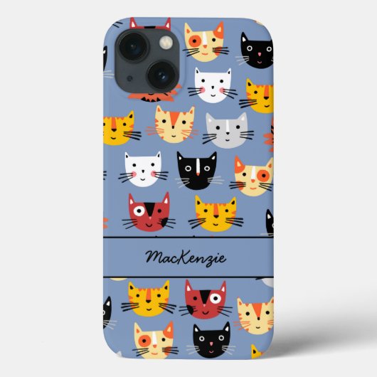 猫パタパーソナライズされたーン Case-Mate iPhoneケース (裏面)