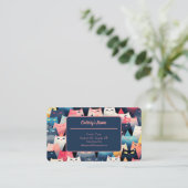 猫パターンのカスタマイズ可能な呼出しカード コーリングカード (スタンド正面)